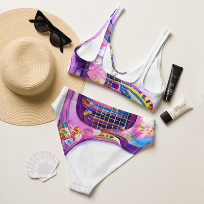 Hippie Guitar - Womens Two-Piece Bikini