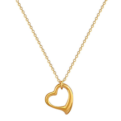 Love Heart Hollow Necklace