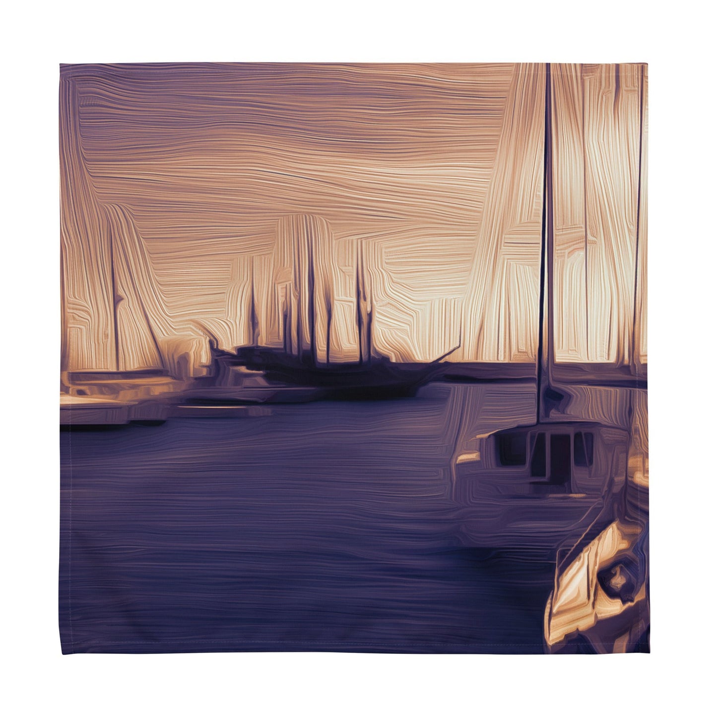 The Sleeping Yachts (at Sunset) - Cloth Napkin Set