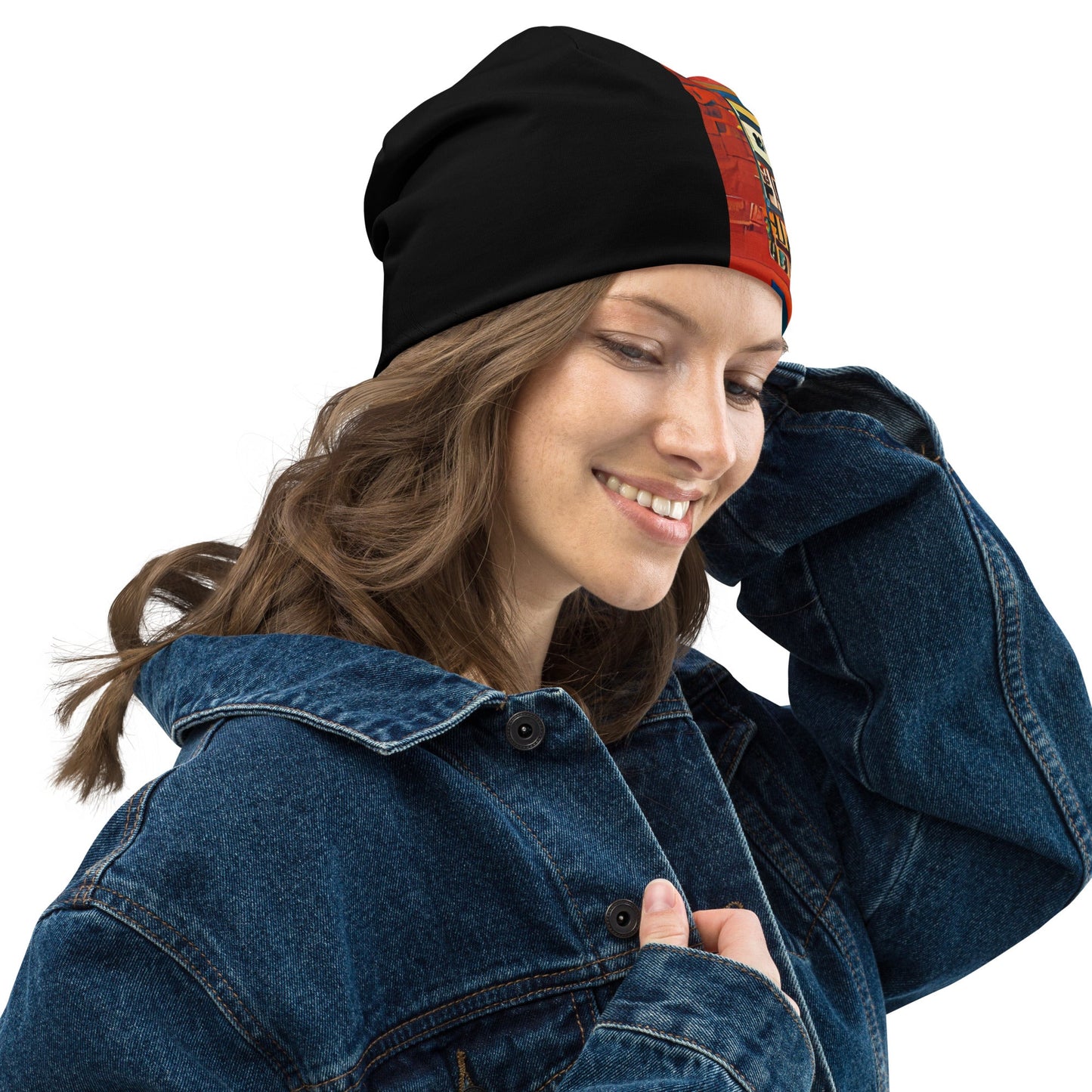 Half Black Half Hónghǎi - Beanie