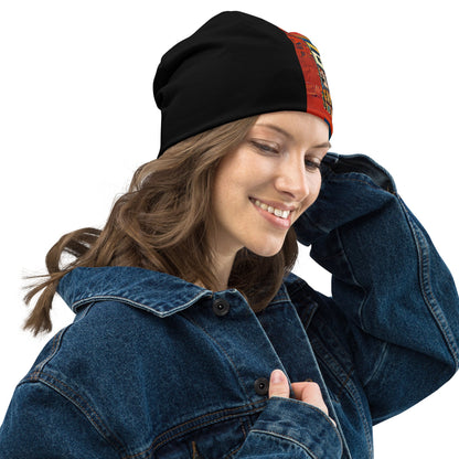 Half Black Half Hónghǎi - Beanie