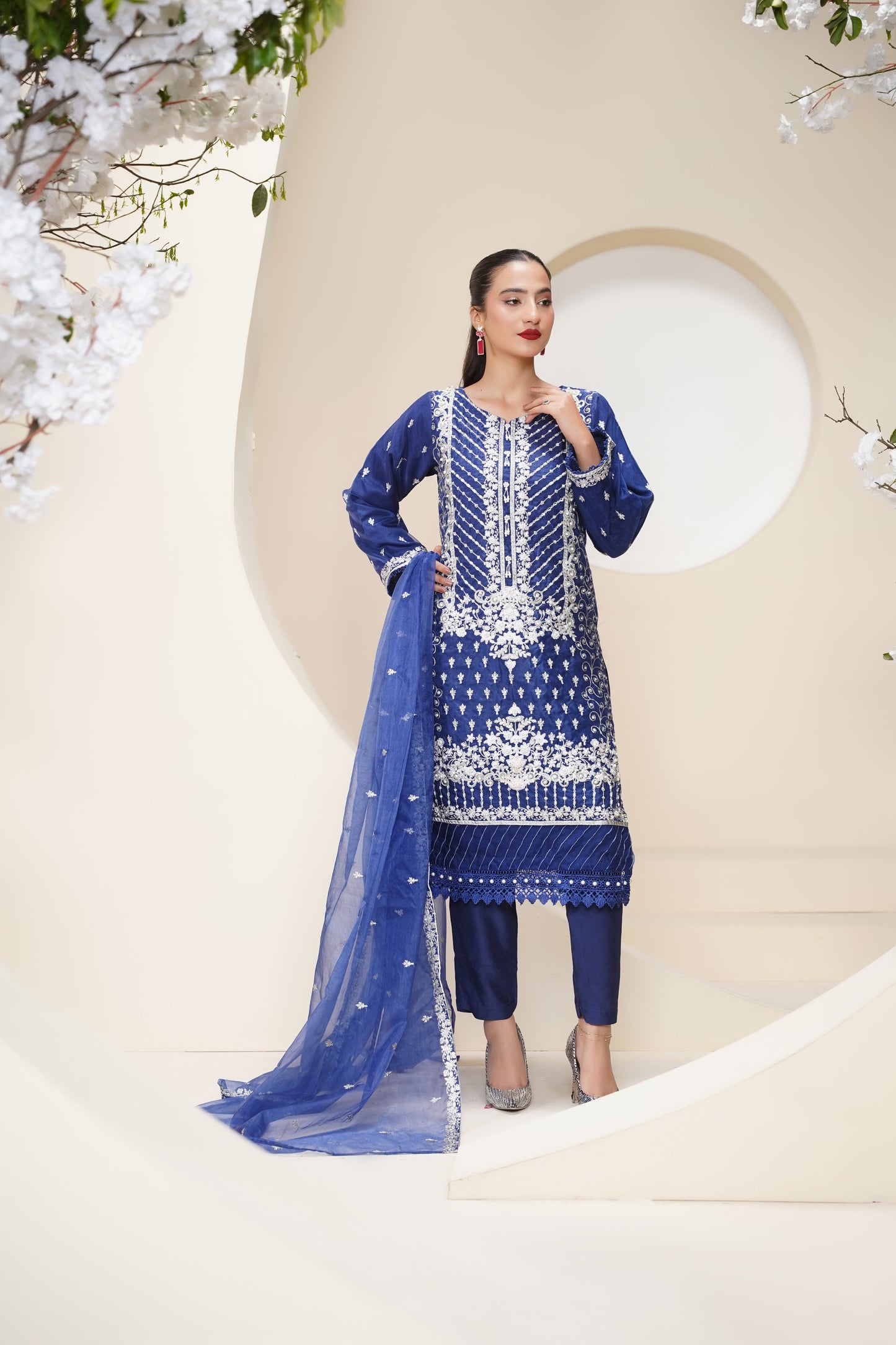 Tehwar - Luxury Organza Outfit - Festive Collection - Ready to Wear - V7 - D4 - Eid25 - 7