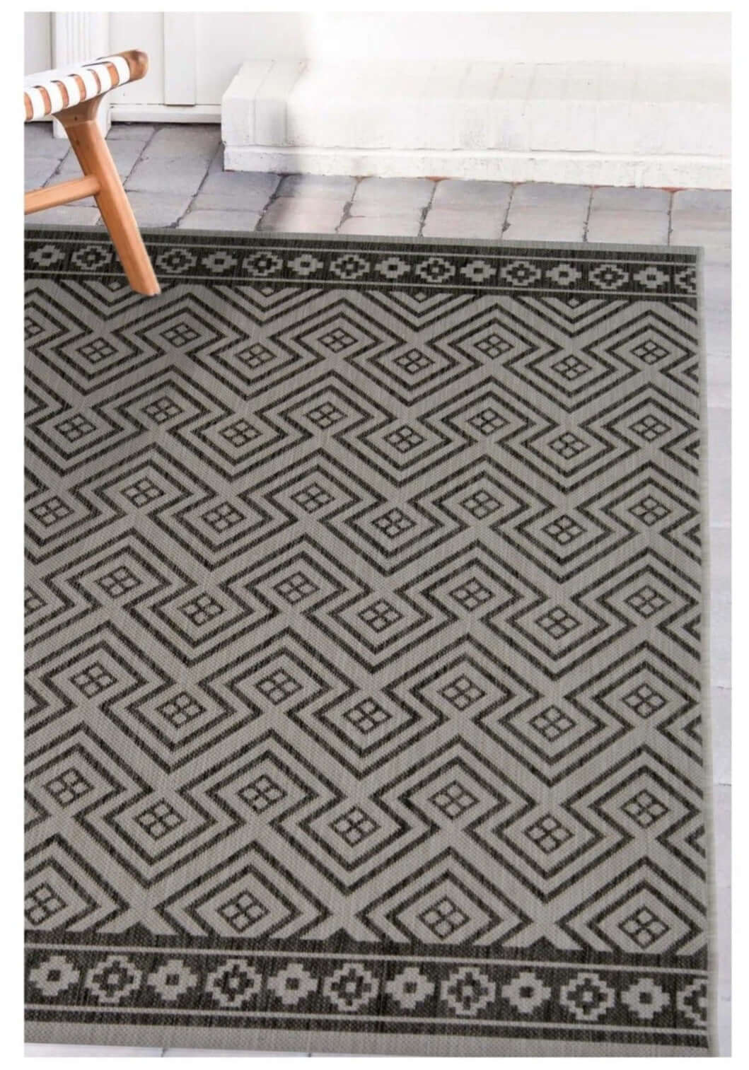 County Geo Grey Indoor/Outdoor Rug | 11344A