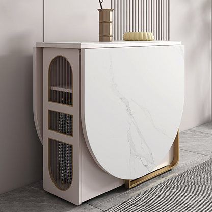 Weilai Concept Signature Folding Dining Table, White, Oval