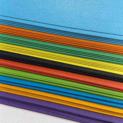 A3 Bright Intensive Recycled Card 180gsm - Assorted Colours for Crafts and Printing