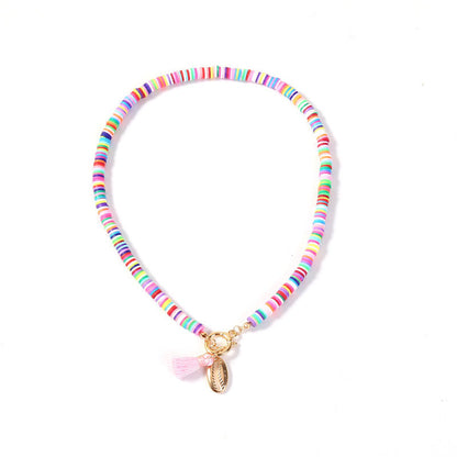 Shell Necklace with Tassels