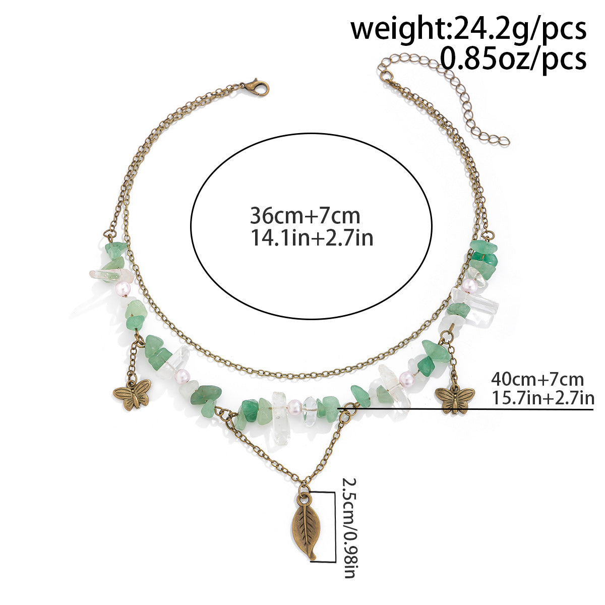 Multi-Layer Irregular Gravel Beach Necklace