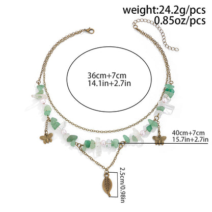 Multi-Layer Irregular Gravel Beach Necklace