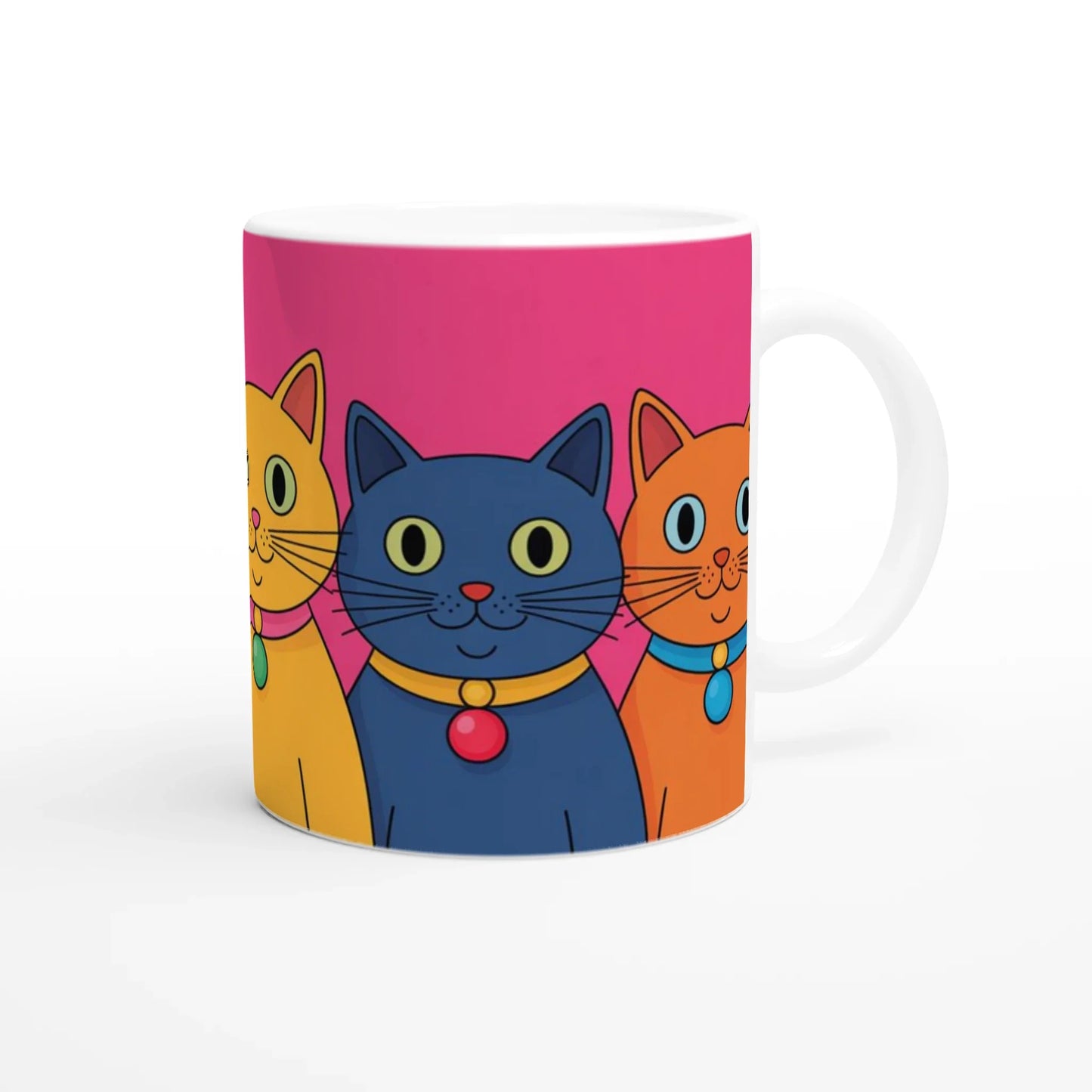 🐾 Colourful Cats Mug – Perfect Gift for Cat Lovers ☕
