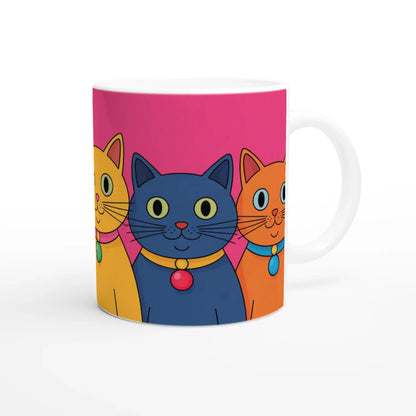 🐾 Colourful Cats Mug – Perfect Gift for Cat Lovers ☕