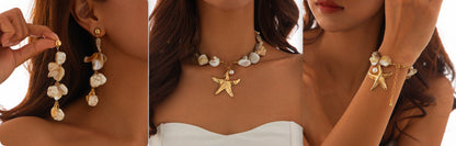 Classic Conch Pendant Jewellery Set for Women