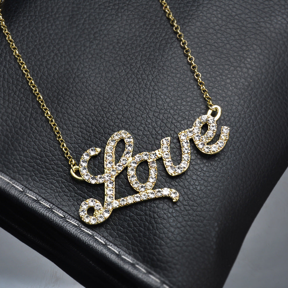 Love Letter Crystal Necklace