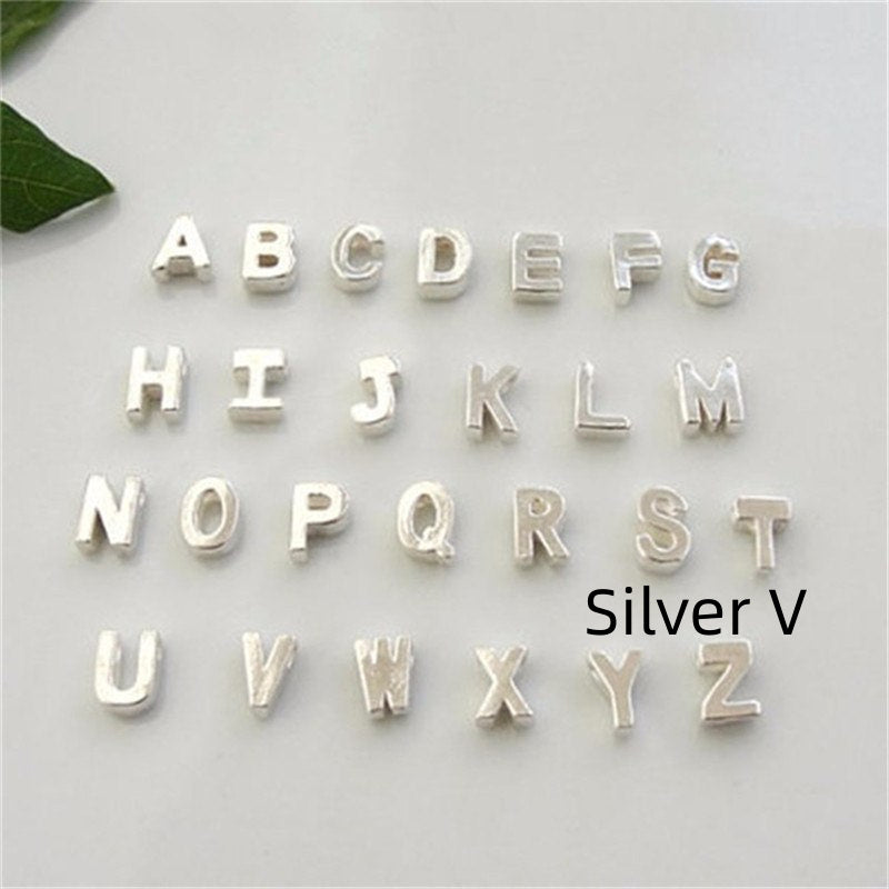 Peach Heart Shaped A-Z Letter Necklace