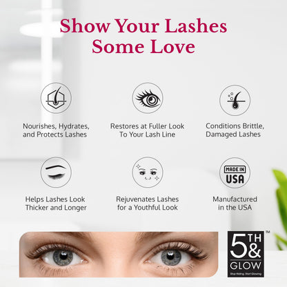 Miracle Lash Serum by 5th & Glow – Nourish, Hydrate & Strengthen Lashes