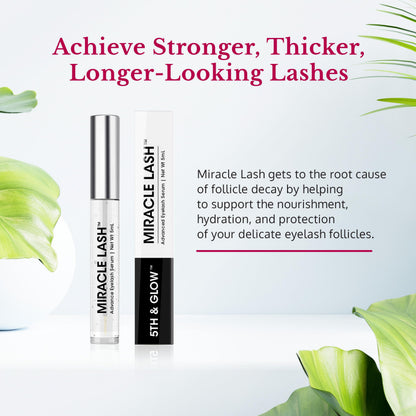 Miracle Lash Serum by 5th & Glow – Nourish, Hydrate & Strengthen Lashes