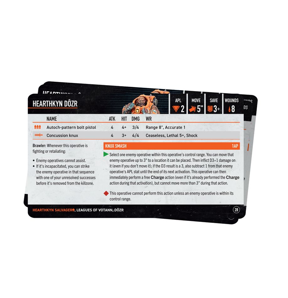 Kill Team Datacards: Hearthkyn Salvagers