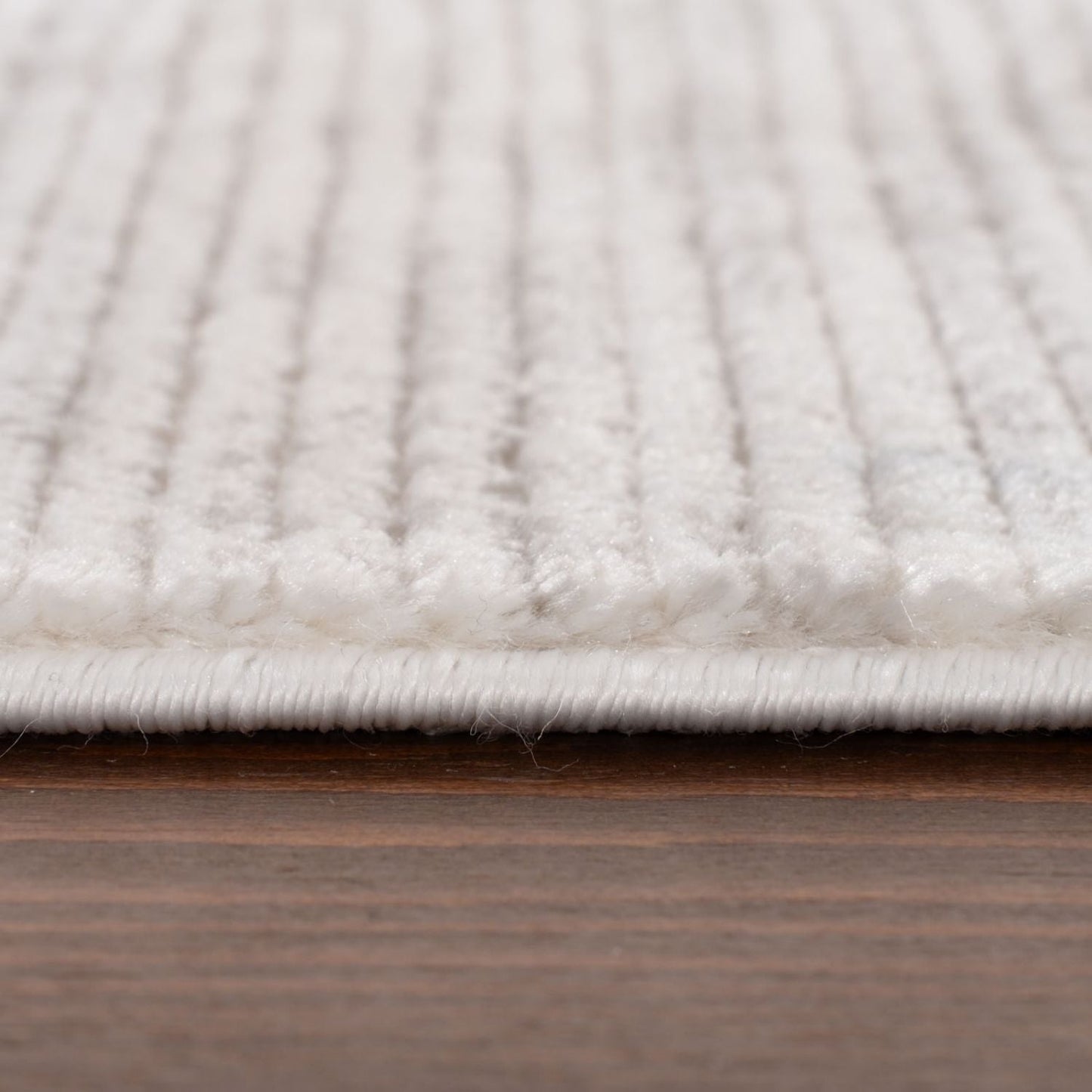 Carmel Cream-Grey Striped Rug | 6010