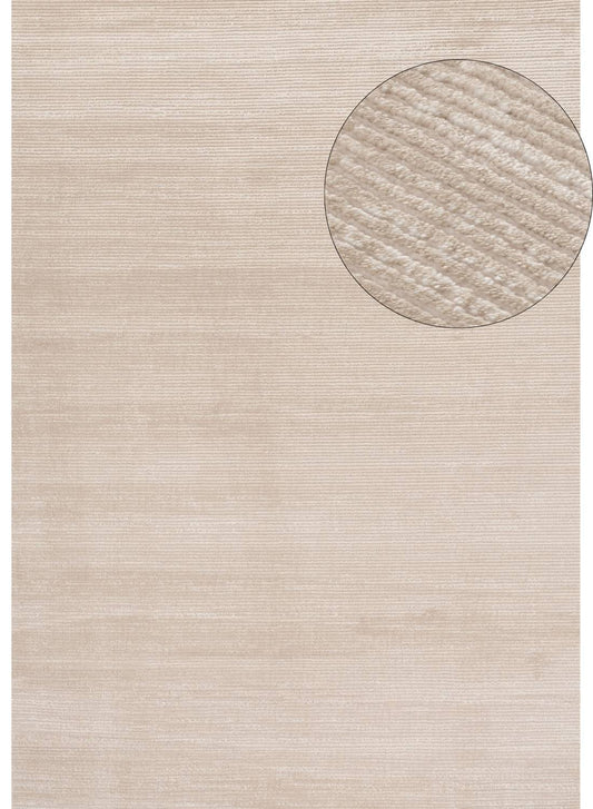 Carmel Beige-Cream Striped Rug | 6020