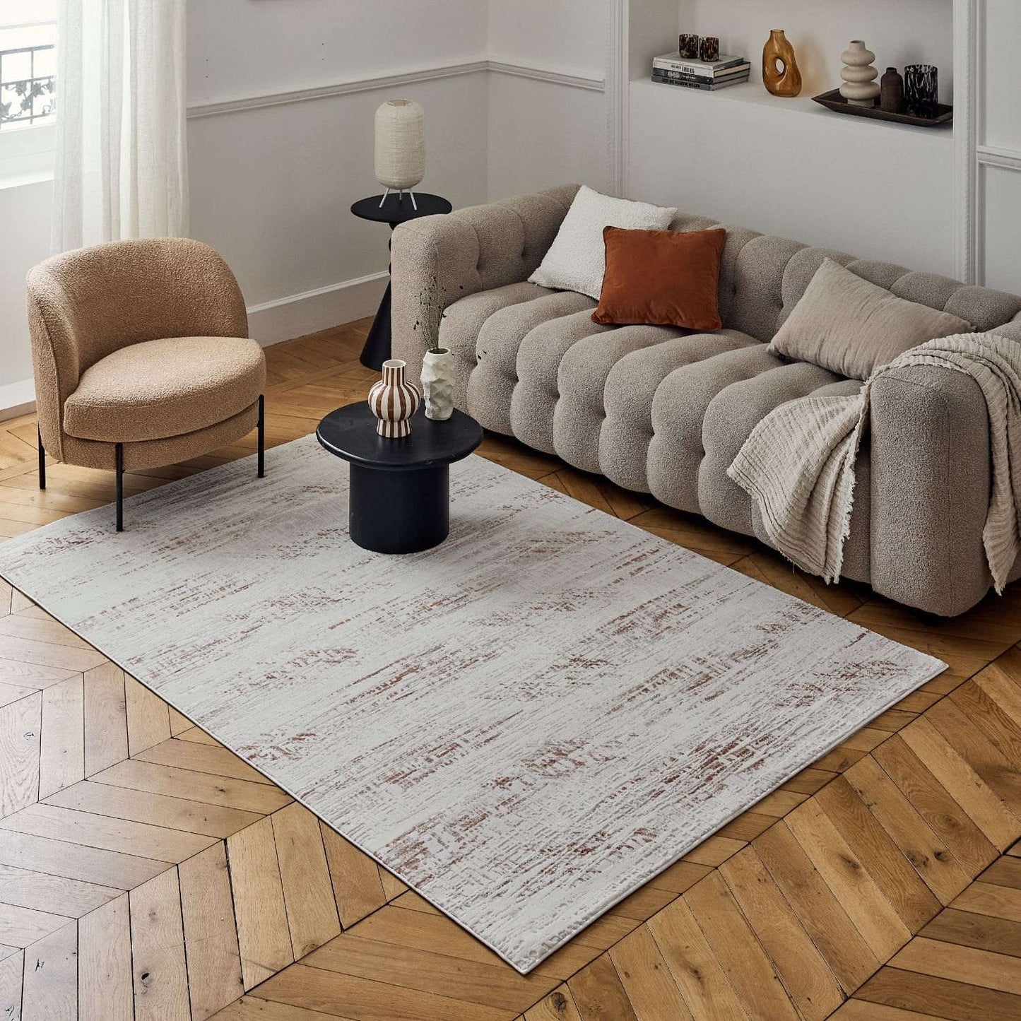 Carmel Cream-Terra Abstract Rug | 6030