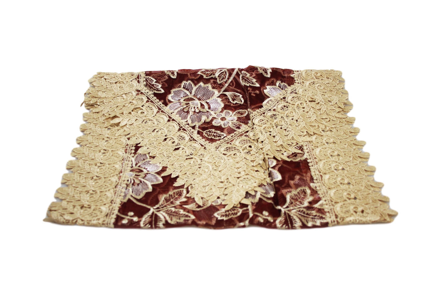 Moroccan Lace Floral Table Runner Elegant Home Decor Accent