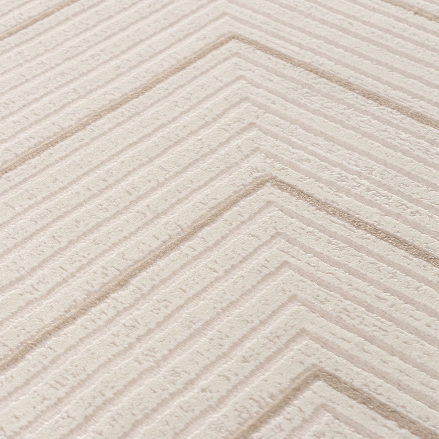 Carmel Cream-Beige Geometric Rug | 6040