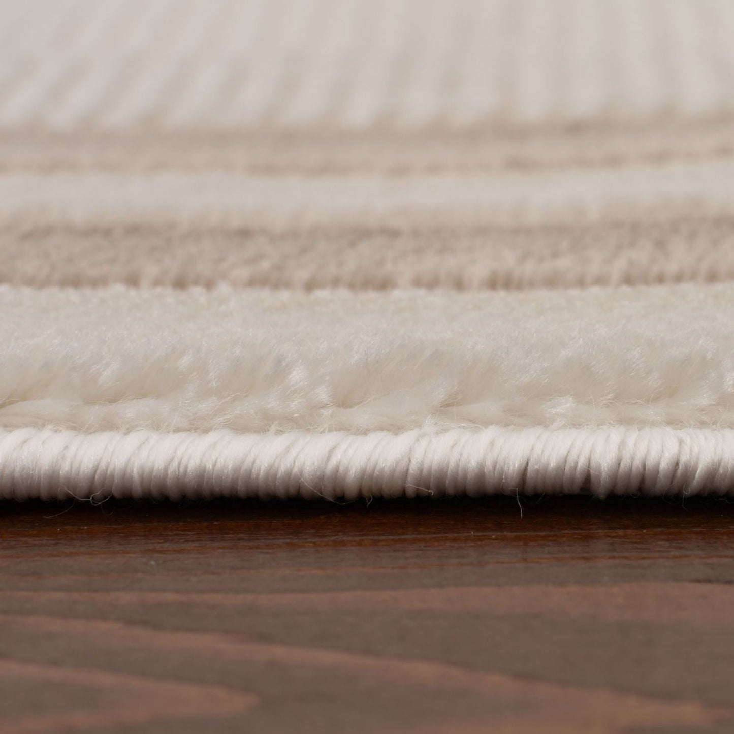 Carmel Cream-Beige Bordered Rug | 6060