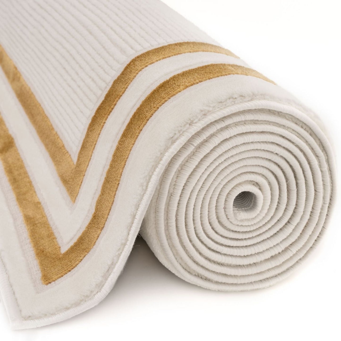 Carmel Cream-Gold Bordered Rug | 6060