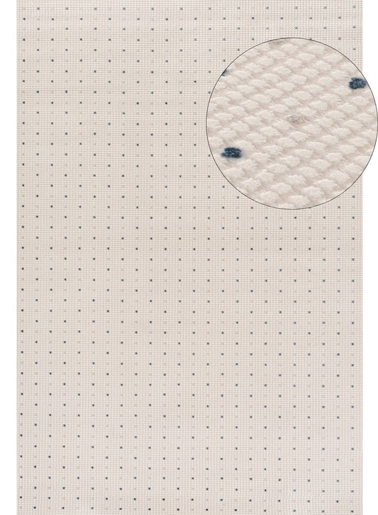 Carmel Cream-Blue Dots Rug | 6080