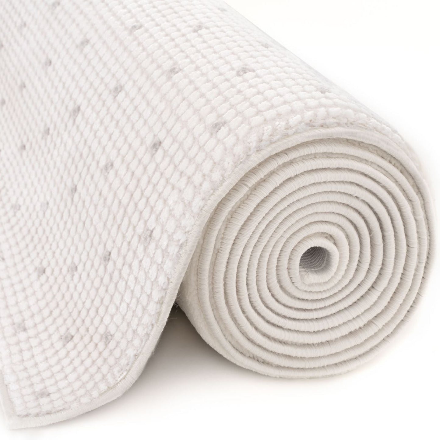 Carmel Cream-Grey Dots Rug | 6080