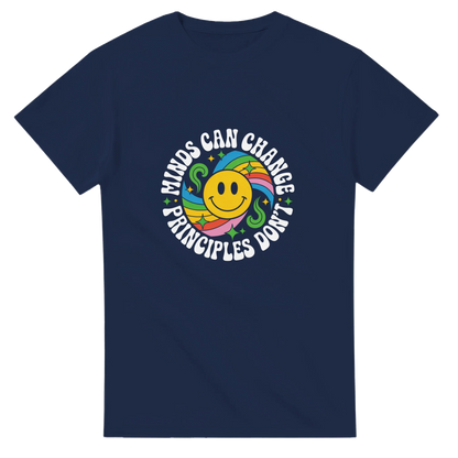 “Minds can Change. Principles don't” Heavyweight Unisex Crewneck T-Shirt