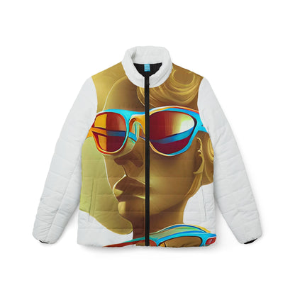 Retro Cool White - Womens Puffer Jacket
