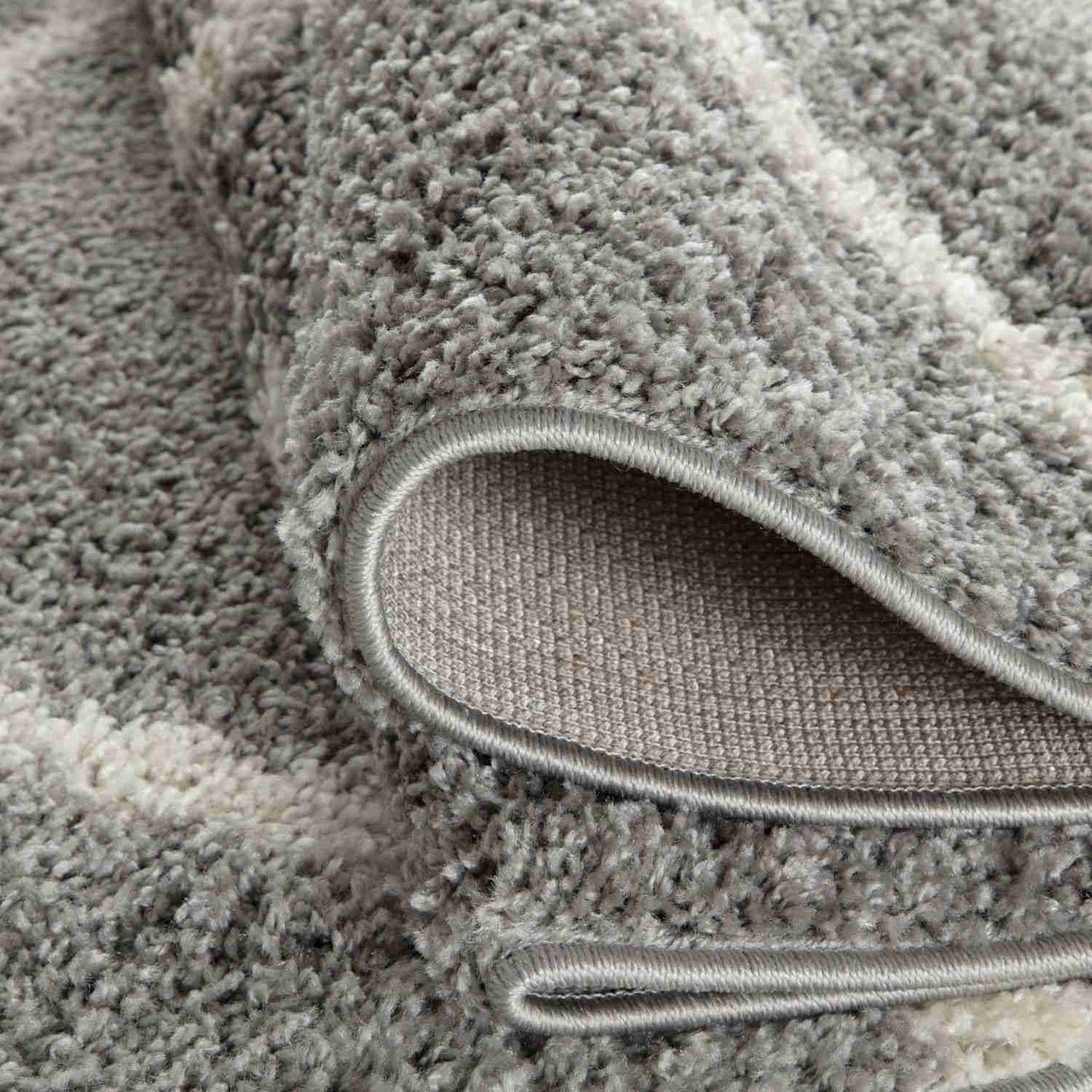 Moroccan Grey Shaggy Rug | 610