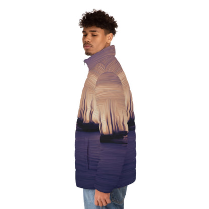 The Sleeping Yachts (at Sunset) - Mens Puffer Jacket