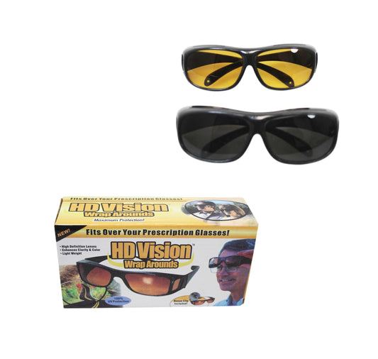 HD Vision UV Protection Safety Glasses 2Pack for Outdoor Activities