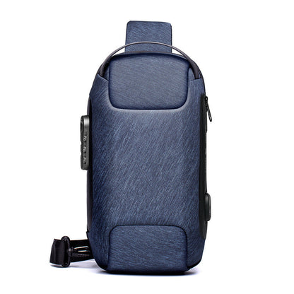 Waterproof USB Crossbody Shoulder Sling Bag