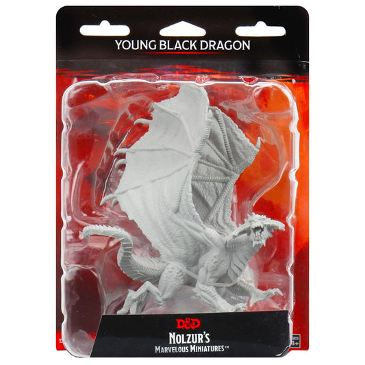 D&D Nolzurs Marvelous Miniatures: Young Black Dragon - Wave 8