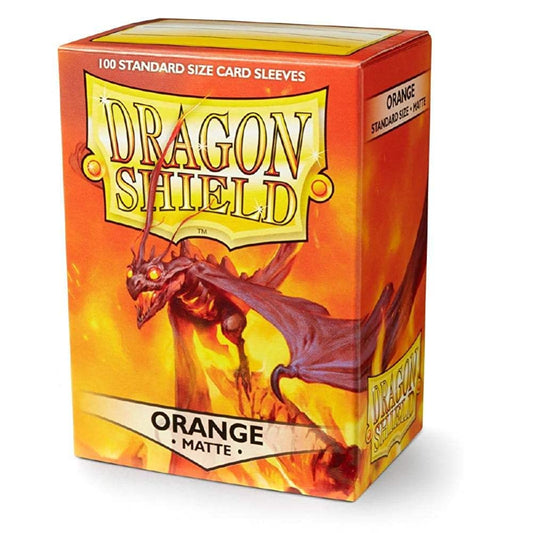 Dragon Shield - Matte Standard Size Sleeves 100pk - Orange