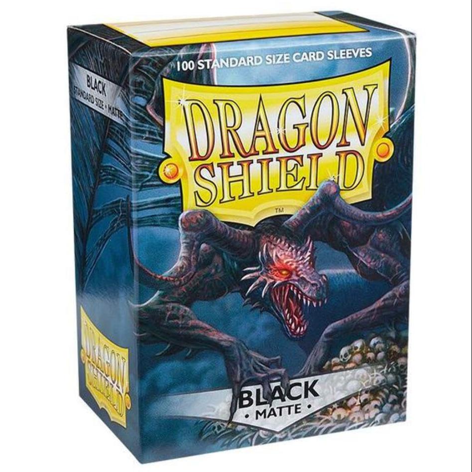 Dragon Shield - Matte Standard Size Sleeves 100pk - Black