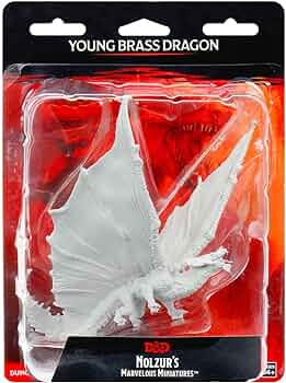 Young Brass Dragon: D&D Nolzur's Marvelous Unpainted Miniatures (W9)