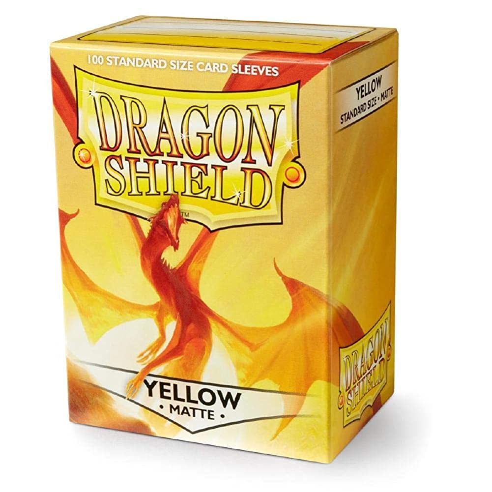 Dragon Shield - Matte Standard Size Sleeves 100pk - Yellow