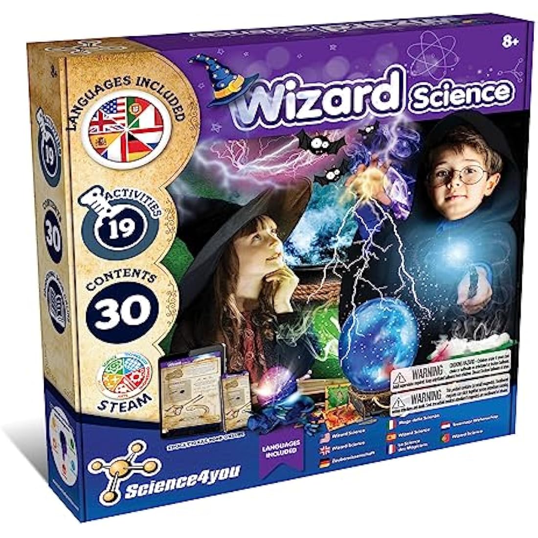Science4you Wizard Science for Kids 8+ Years - Magic Set with 19 Activ ...
