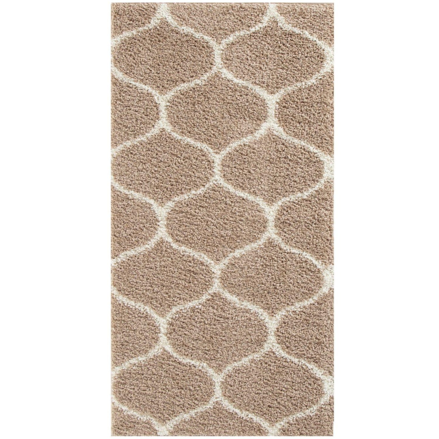 Moroccan Beige Shaggy Rug | 620