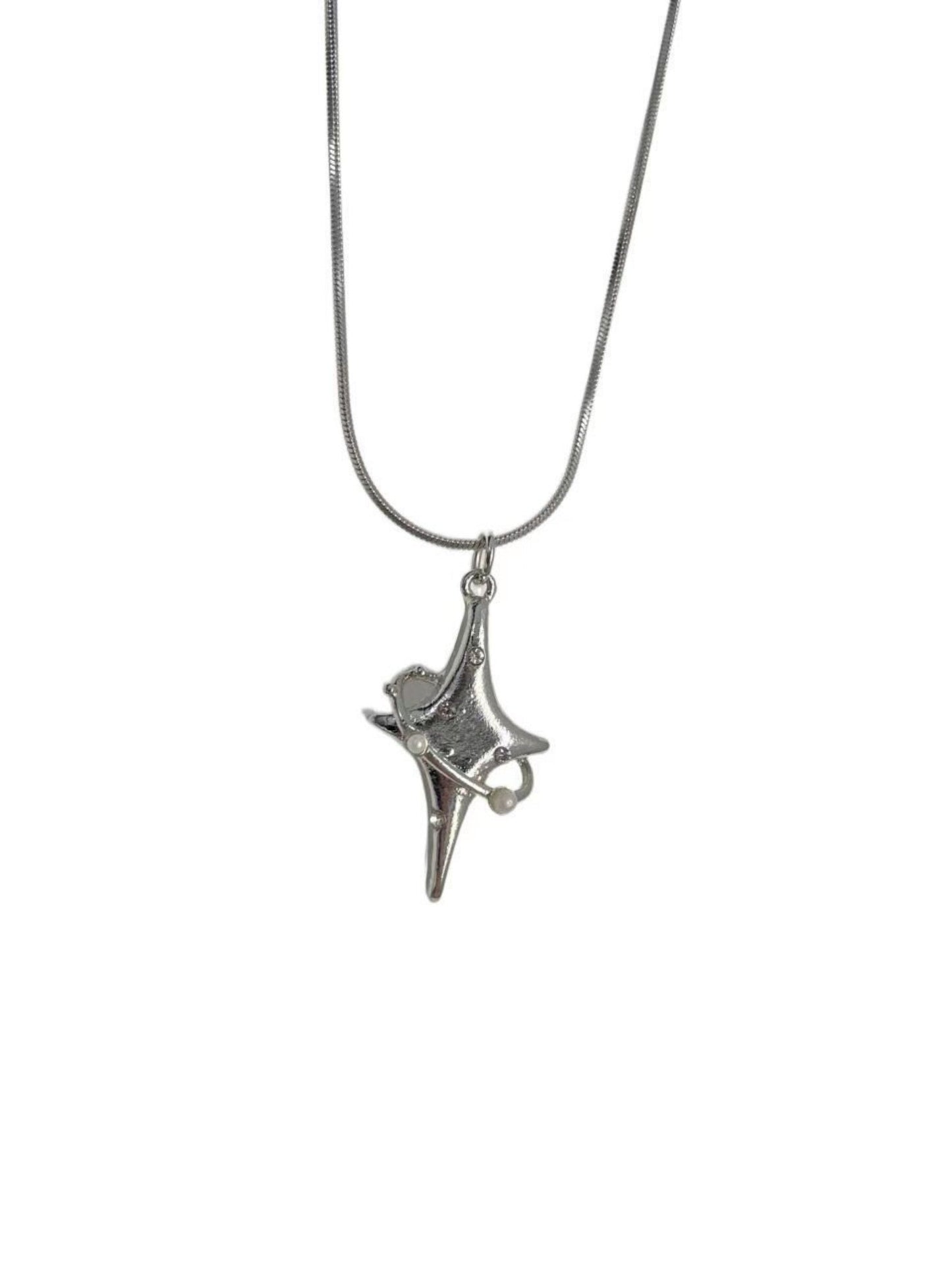 Ins Titanium Steel Star Chain Necklace