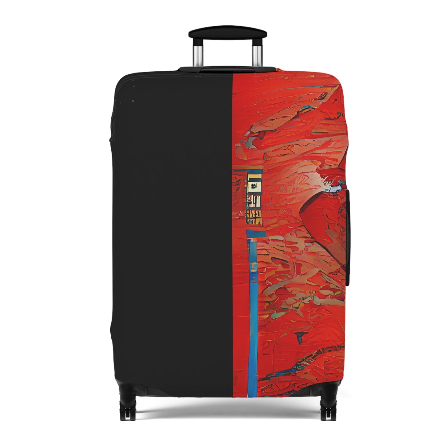 Half Black Half Hónghǎi – Protective Suitcase Cover