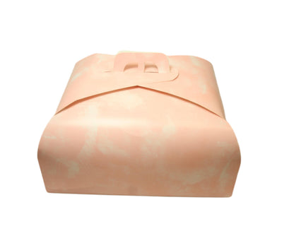 PinkGold Festive Square Cake Box Stylish Party Supplies
