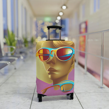 Retro Cool Pink – Protective Suitcase Cover