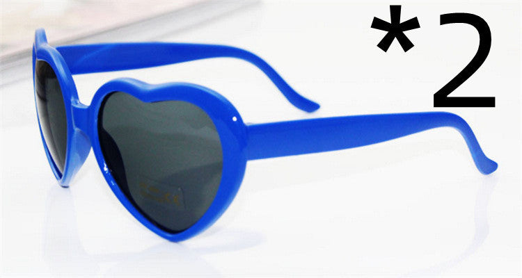 Heart-Shaped Light Diffraction Glasses
