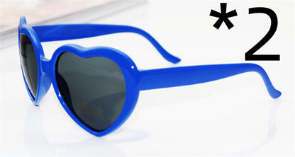 Heart-Shaped Light Diffraction Glasses