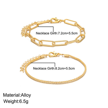 Gold And Sliver Rhinestones Bracelet