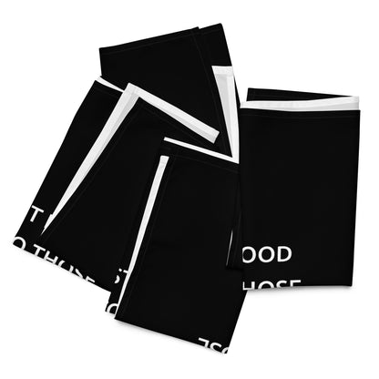 The Best Food Comes To Those Who Wait - Black Napkin Set